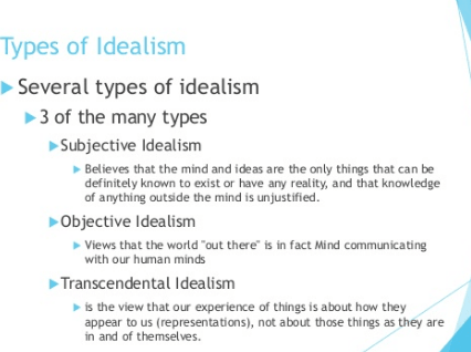 types of idealism