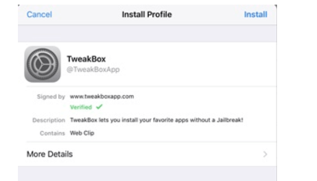 Tweakbox iOS