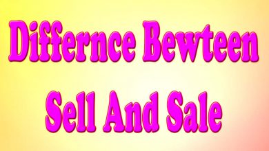 Difference Between sell and sale