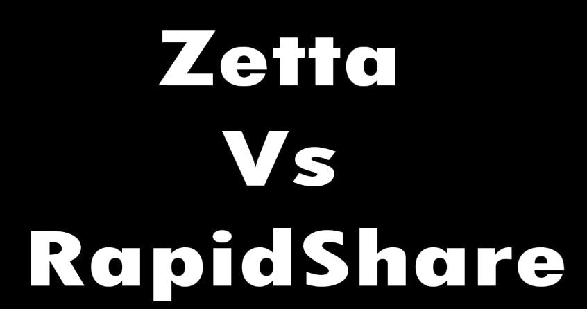 Difference Between Zetta And RapidShare